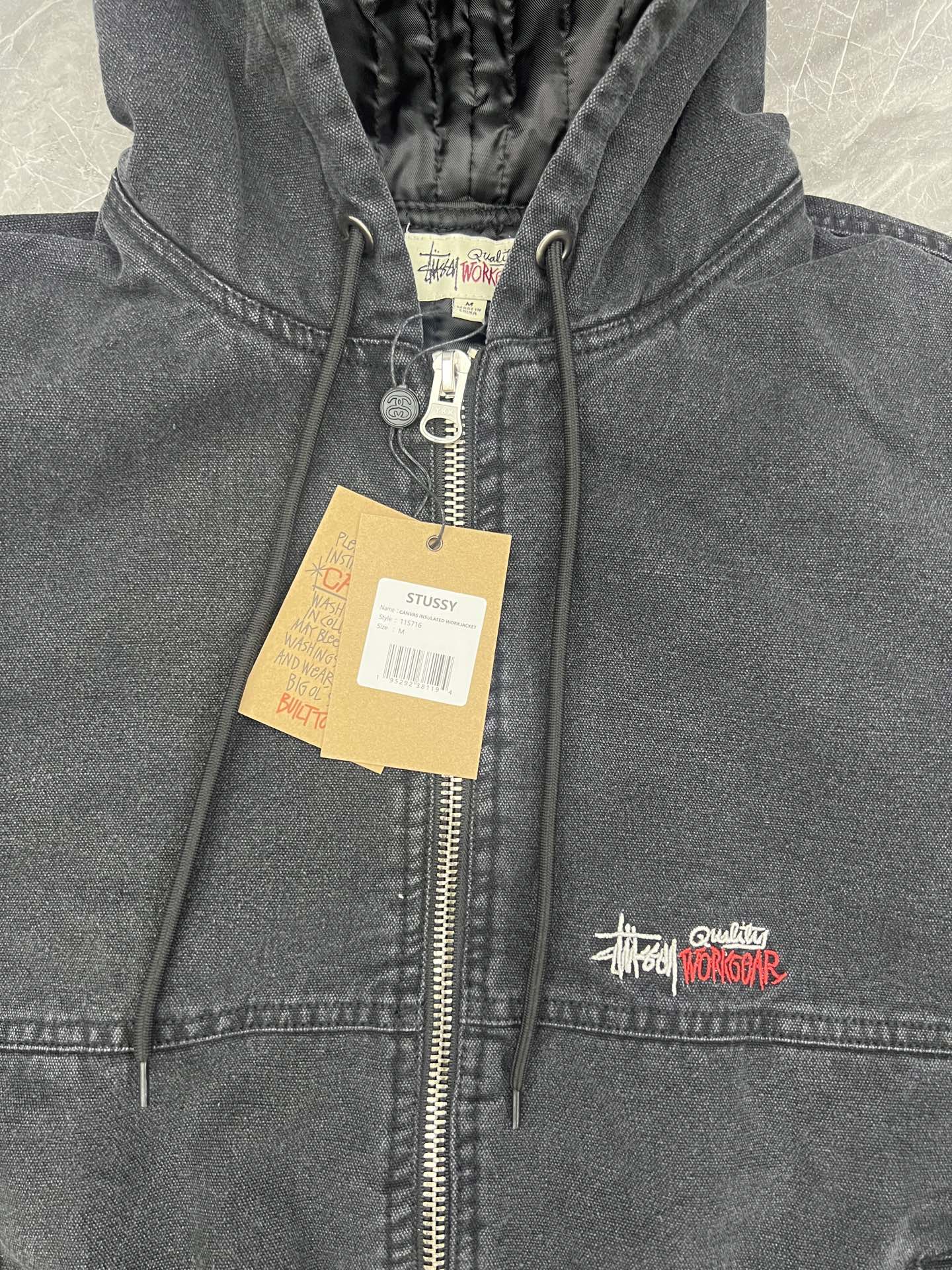 STUSSY FW24 "Work" canvas jacket