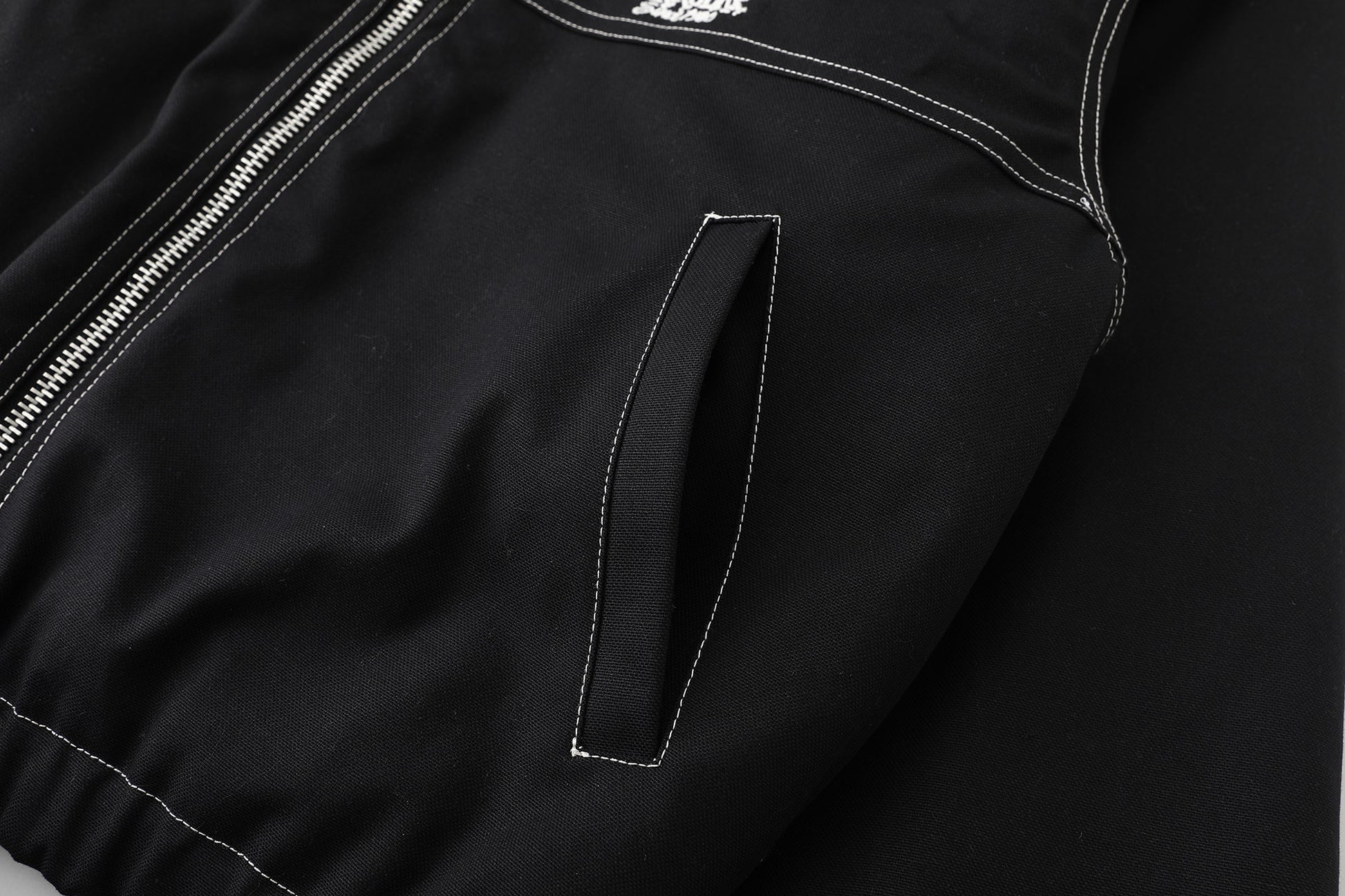 Stussy Work Jacket Contrast Stitch "Black"