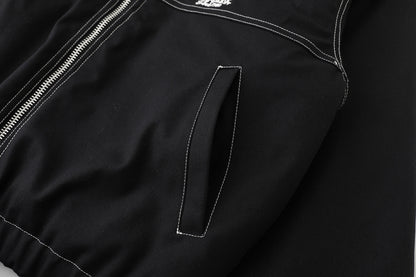 Stussy Work Jacket Contrast Stitch "Black"