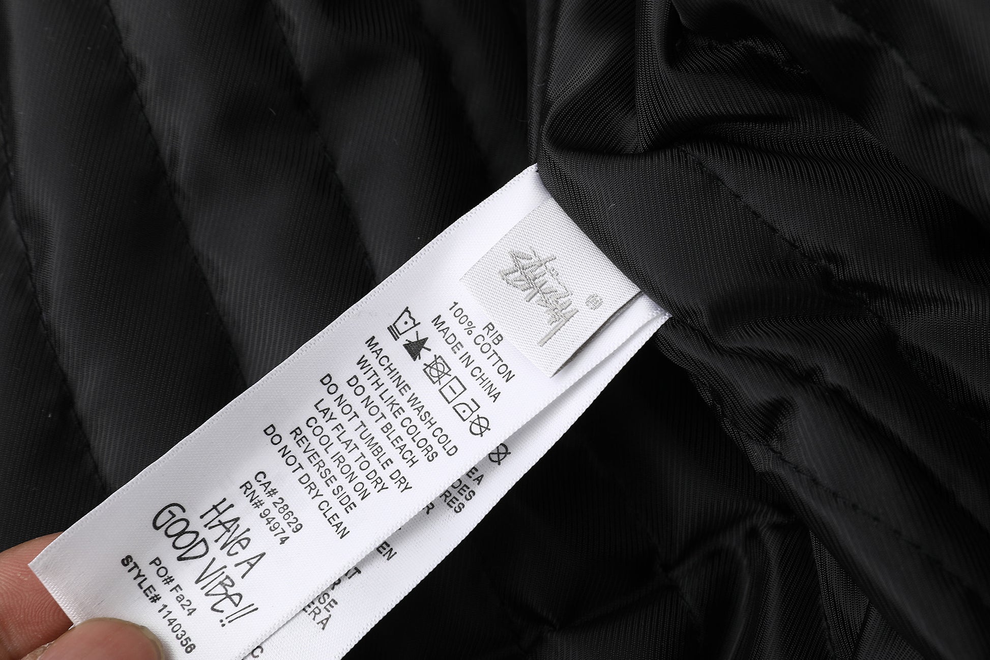 Stussy Work Jacket Contrast Stitch "Black"