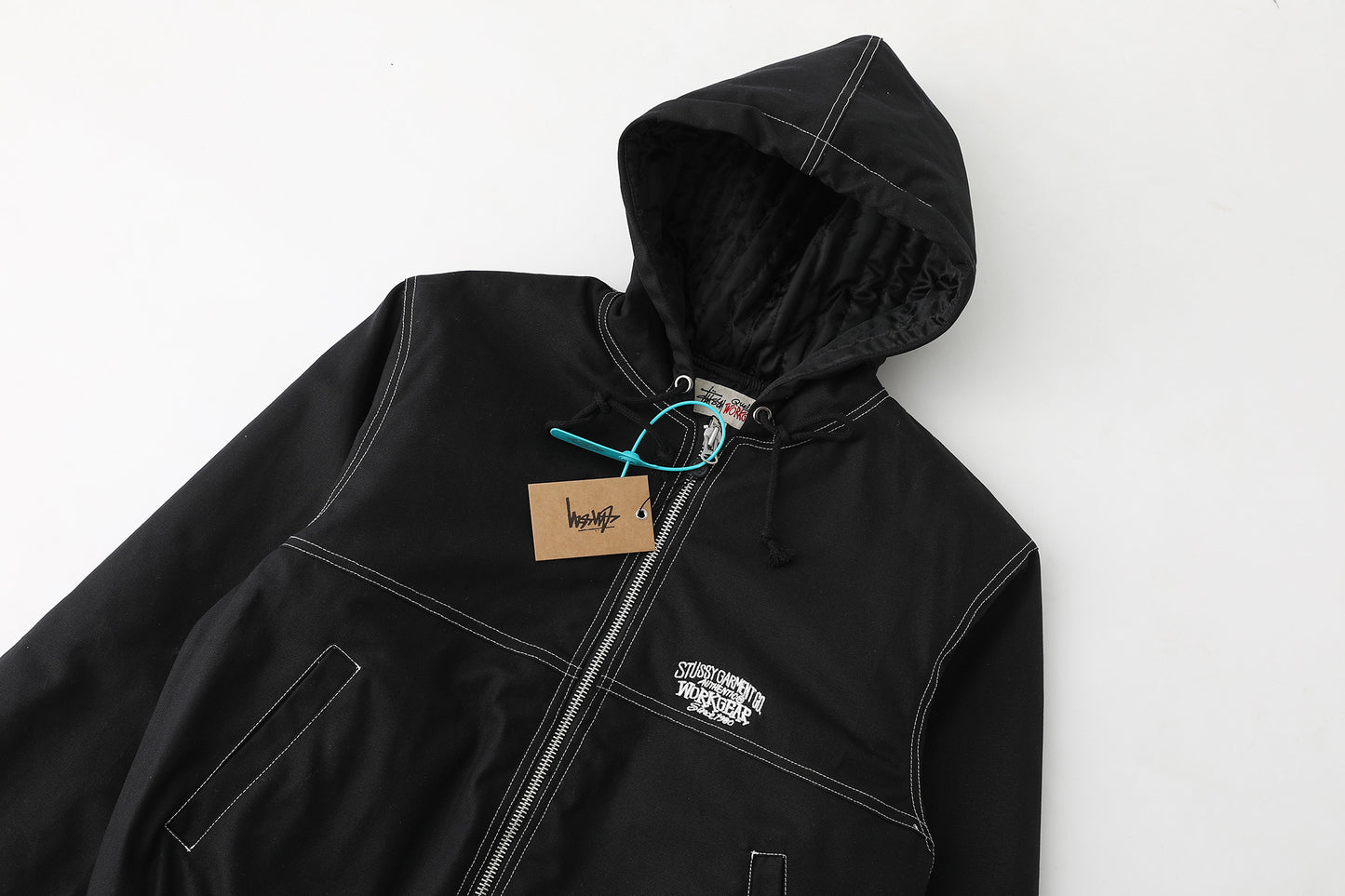 Stussy Work Jacket Contrast Stitch "Black"