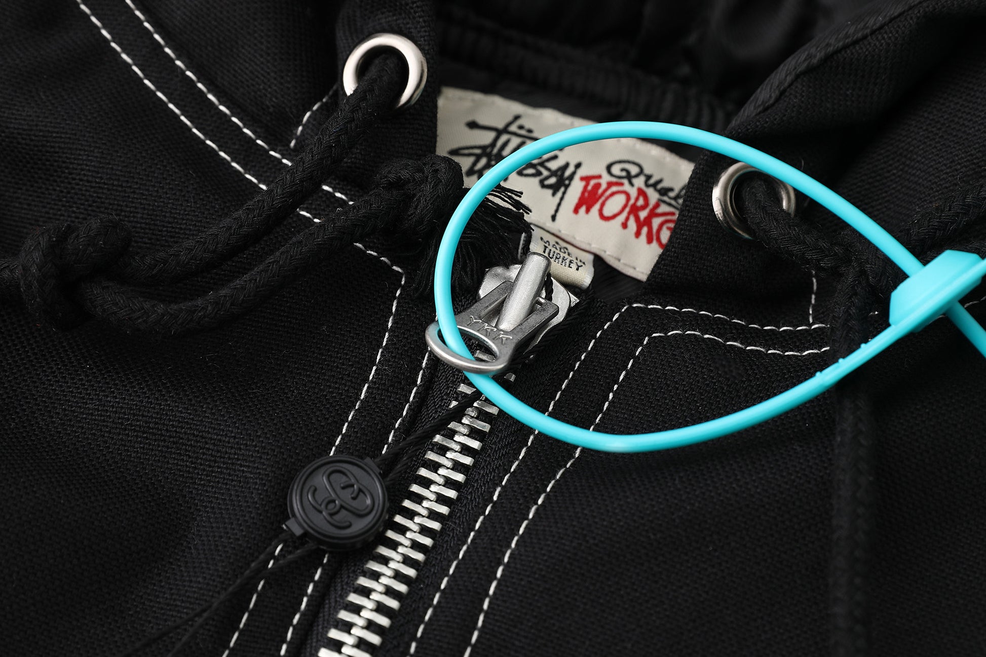 Stussy Work Jacket Contrast Stitch "Black"