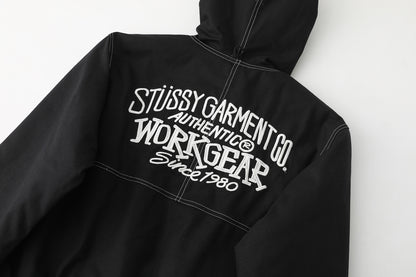 Stussy Work Jacket Contrast Stitch "Black"