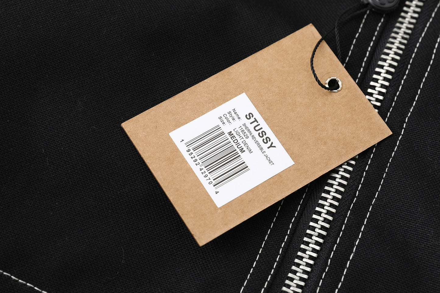 Stussy Work Jacket Contrast Stitch "Black"