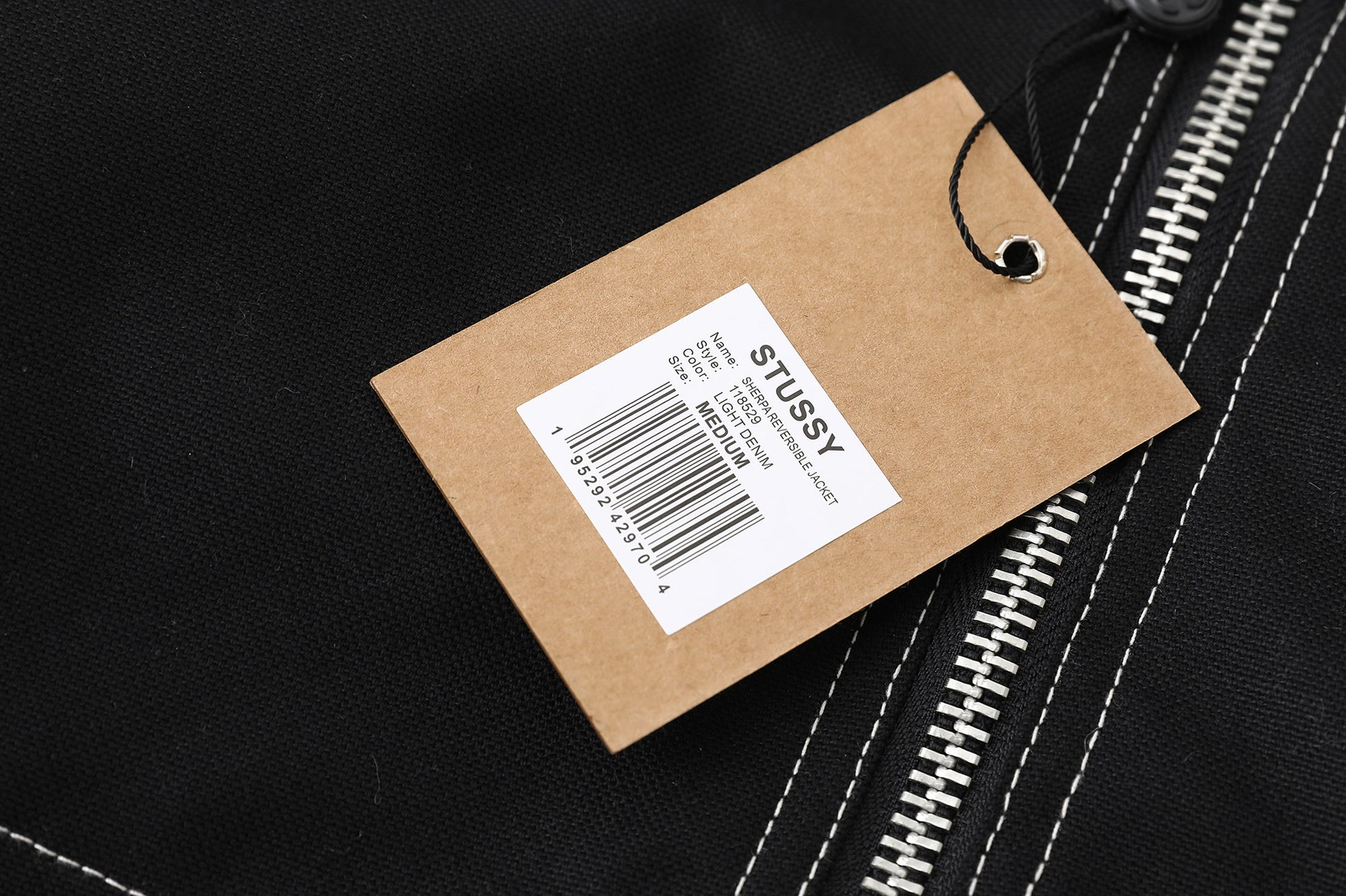 Stussy Work Jacket Contrast Stitch "Black"