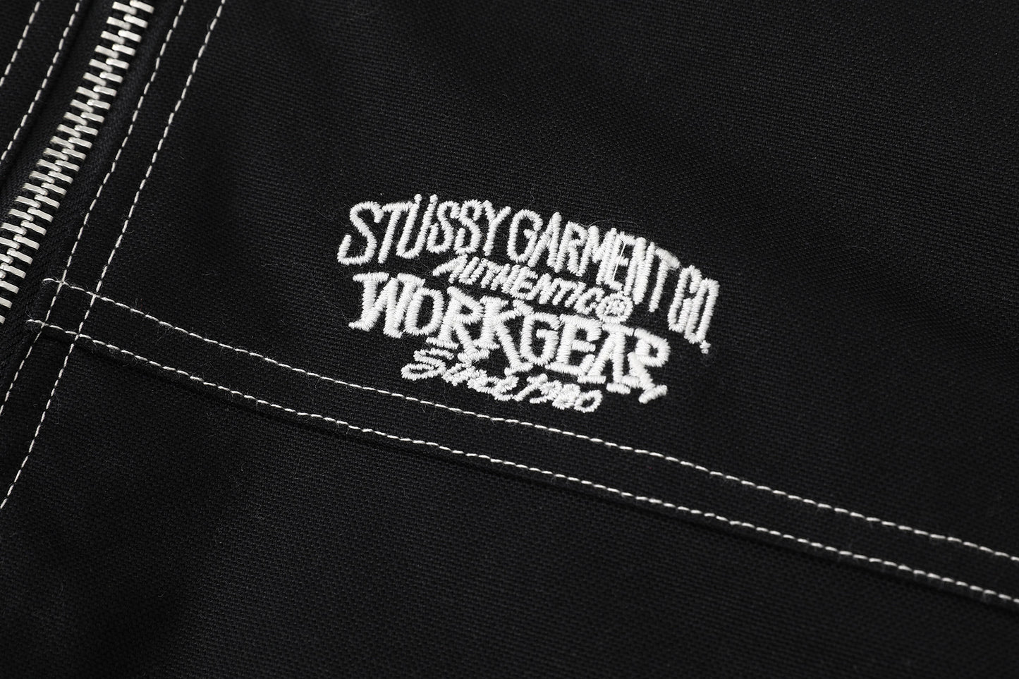 Stussy Work Jacket Contrast Stitch "Black"