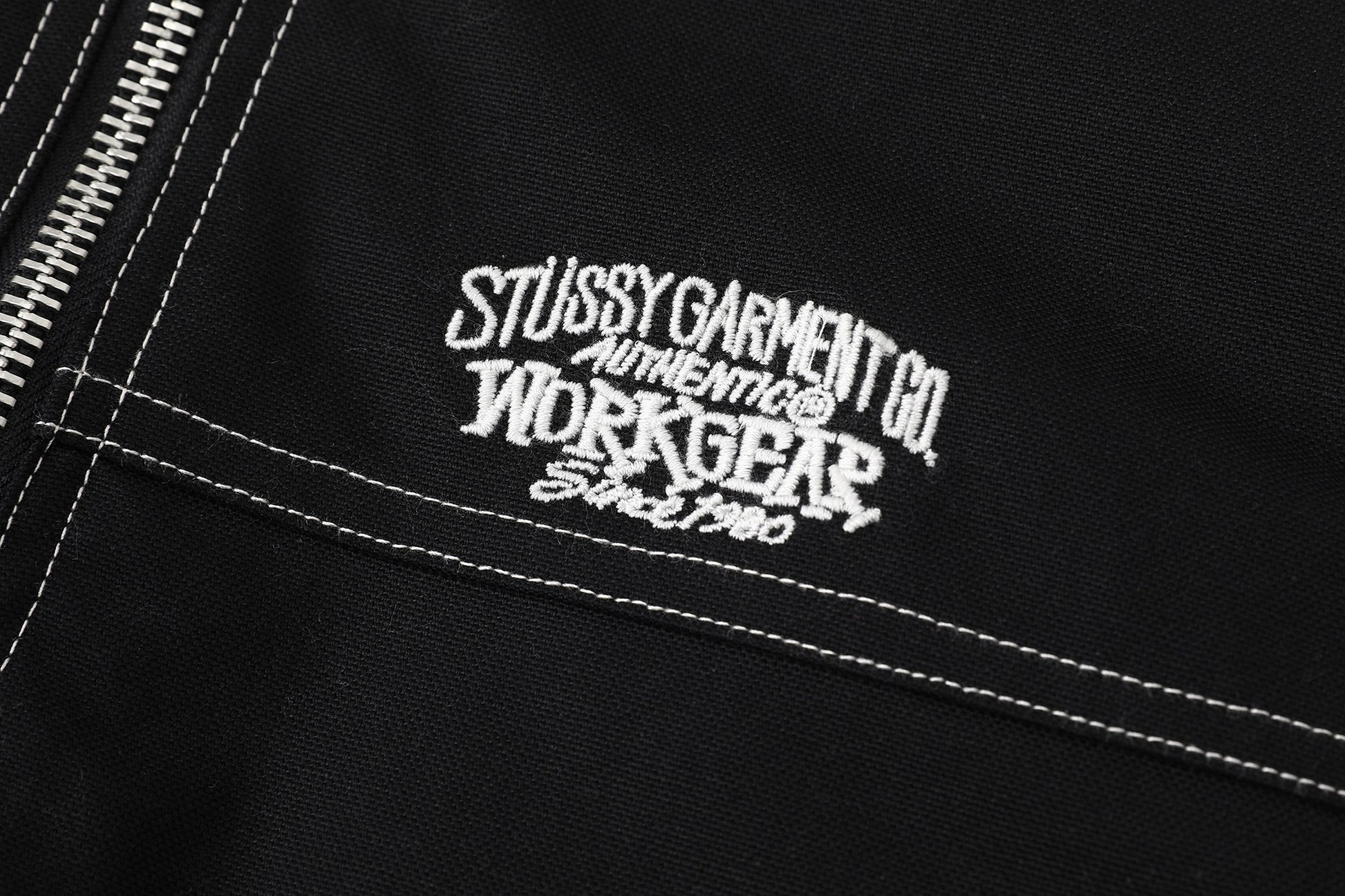 Stussy Work Jacket Contrast Stitch "Black"
