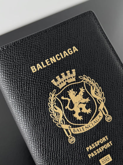 Balenciaga Men's Passport Holder in Black