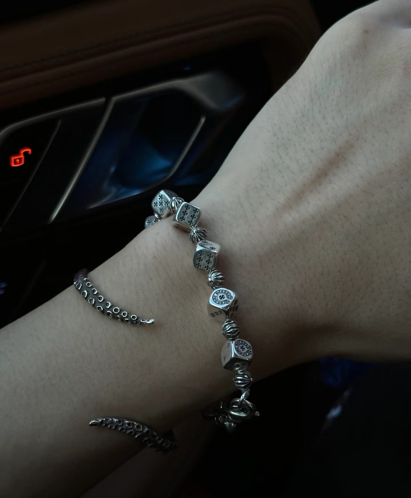 CHROME HEARTS Dice Cross Bracelet