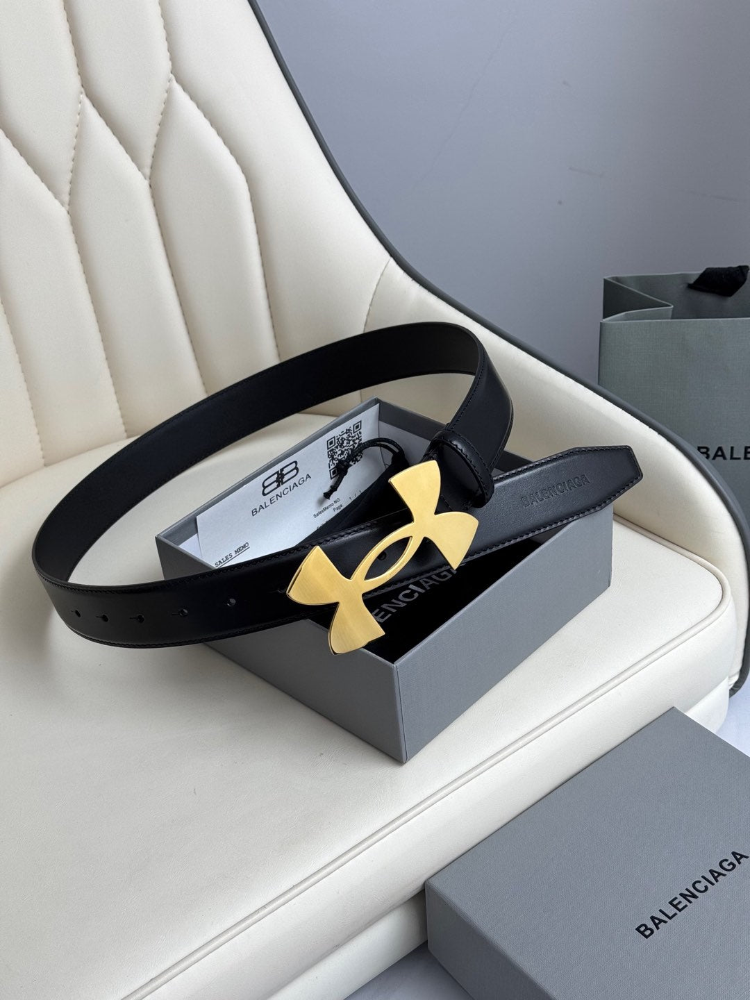 BALENCIAGA x Under Armour Belt "Black"-3.5cm