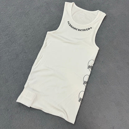 CHROME HEARTS Love You ribbed tank top