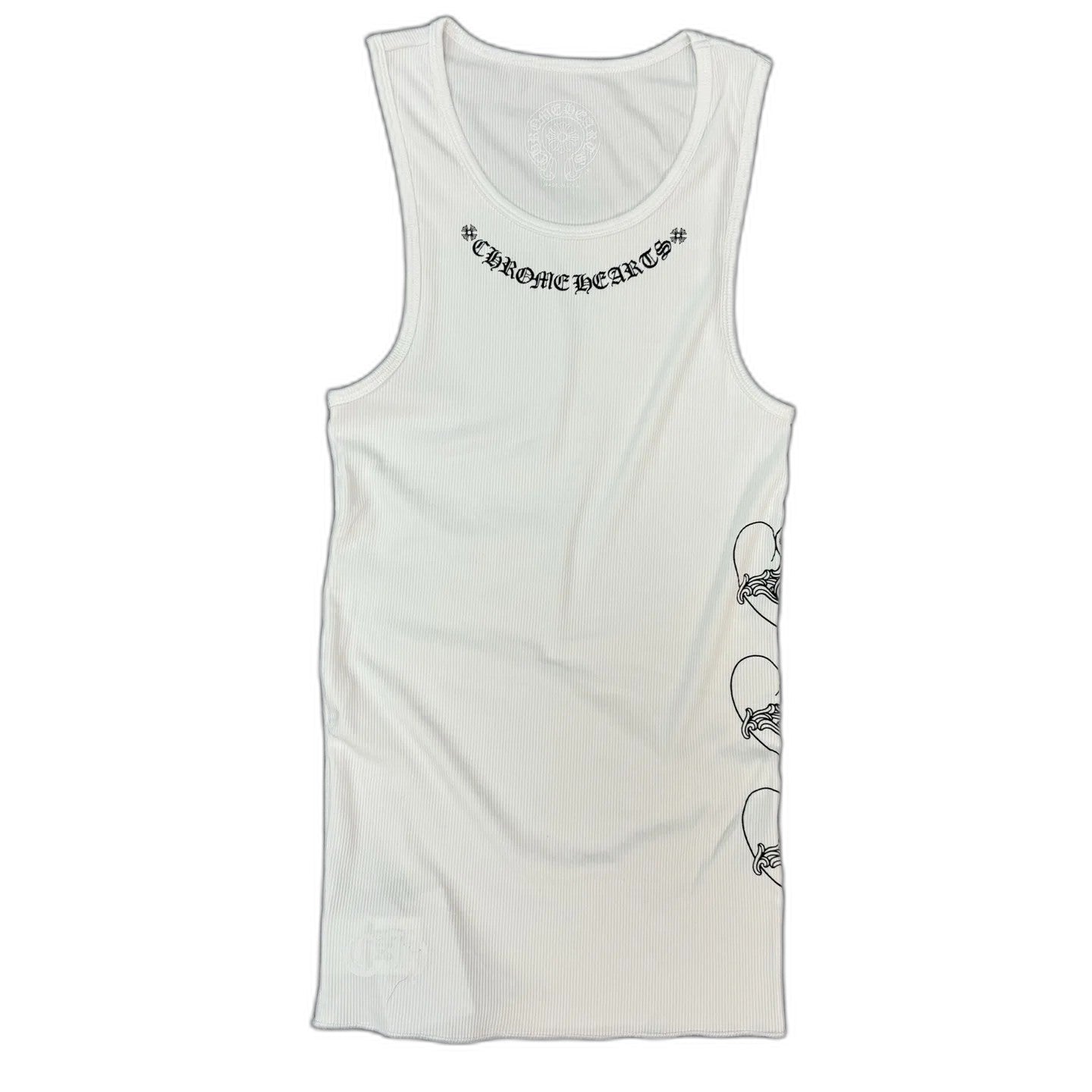 CHROME HEARTS Love You ribbed tank top