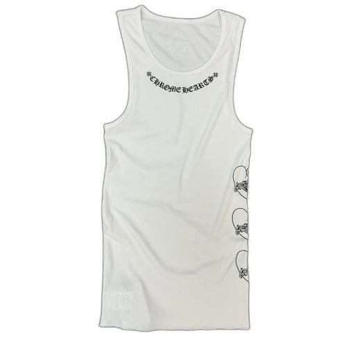 CHROME HEARTS Love You ribbed tank top