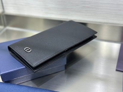 Dior Men's Long Wallet with Bifold Coin Pocket