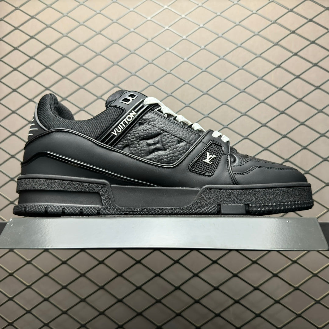 Louis Vuitton LV Trainer Monogram Men's Black and White Shoes