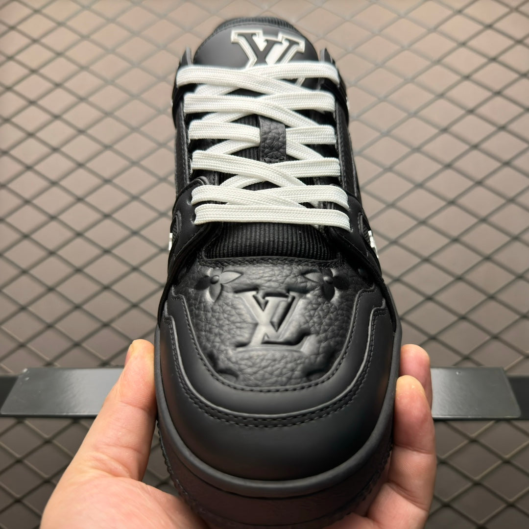 Louis Vuitton LV Trainer Monogram Men's Black and White Shoes