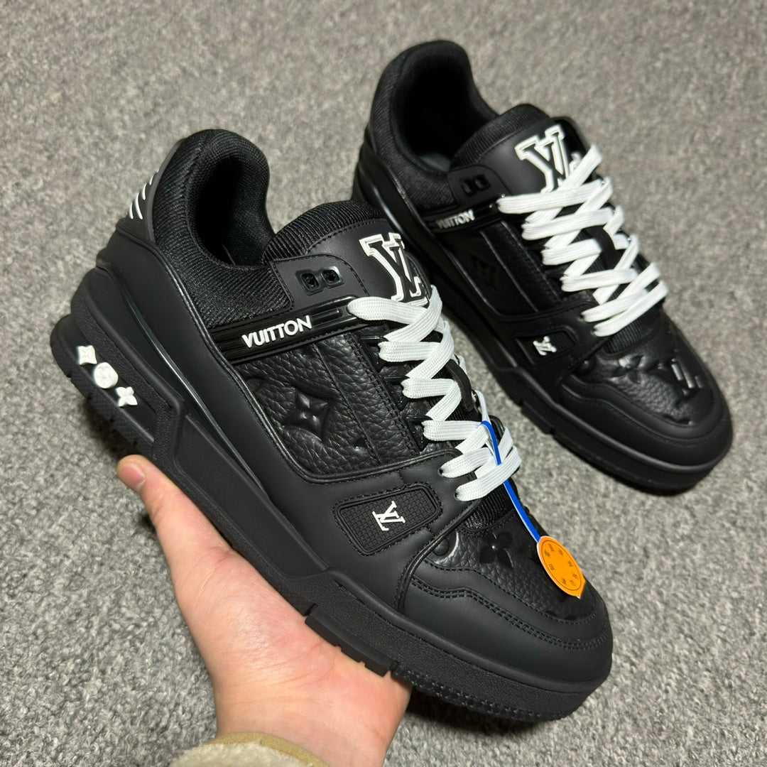 Louis Vuitton LV Trainer Monogram Men's Black and White Shoes