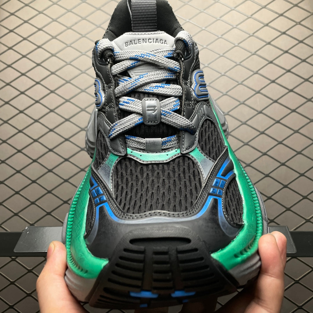 BALENCIAGA 10XL Sneaker "Black/Grey/Blue/Green"