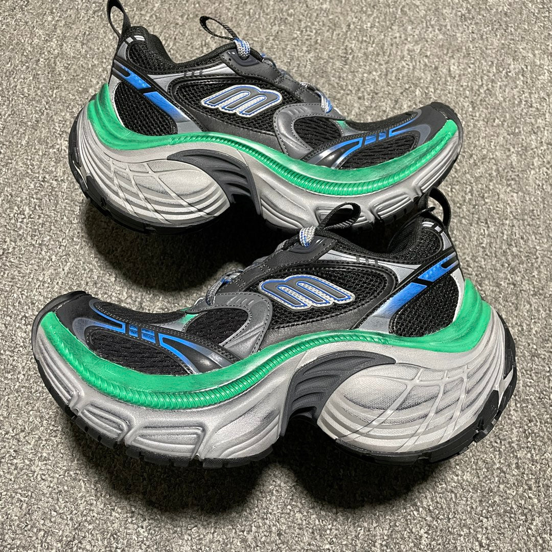 BALENCIAGA 10XL Sneaker "Black/Grey/Blue/Green"