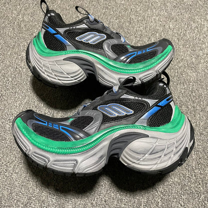 BALENCIAGA 10XL Sneaker "Black/Grey/Blue/Green"