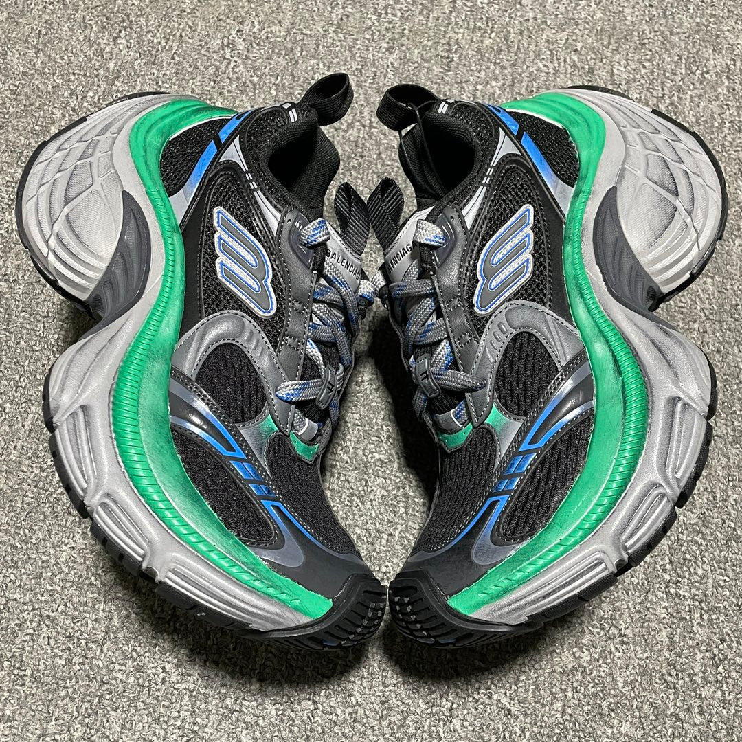 BALENCIAGA 10XL Sneaker "Black/Grey/Blue/Green"