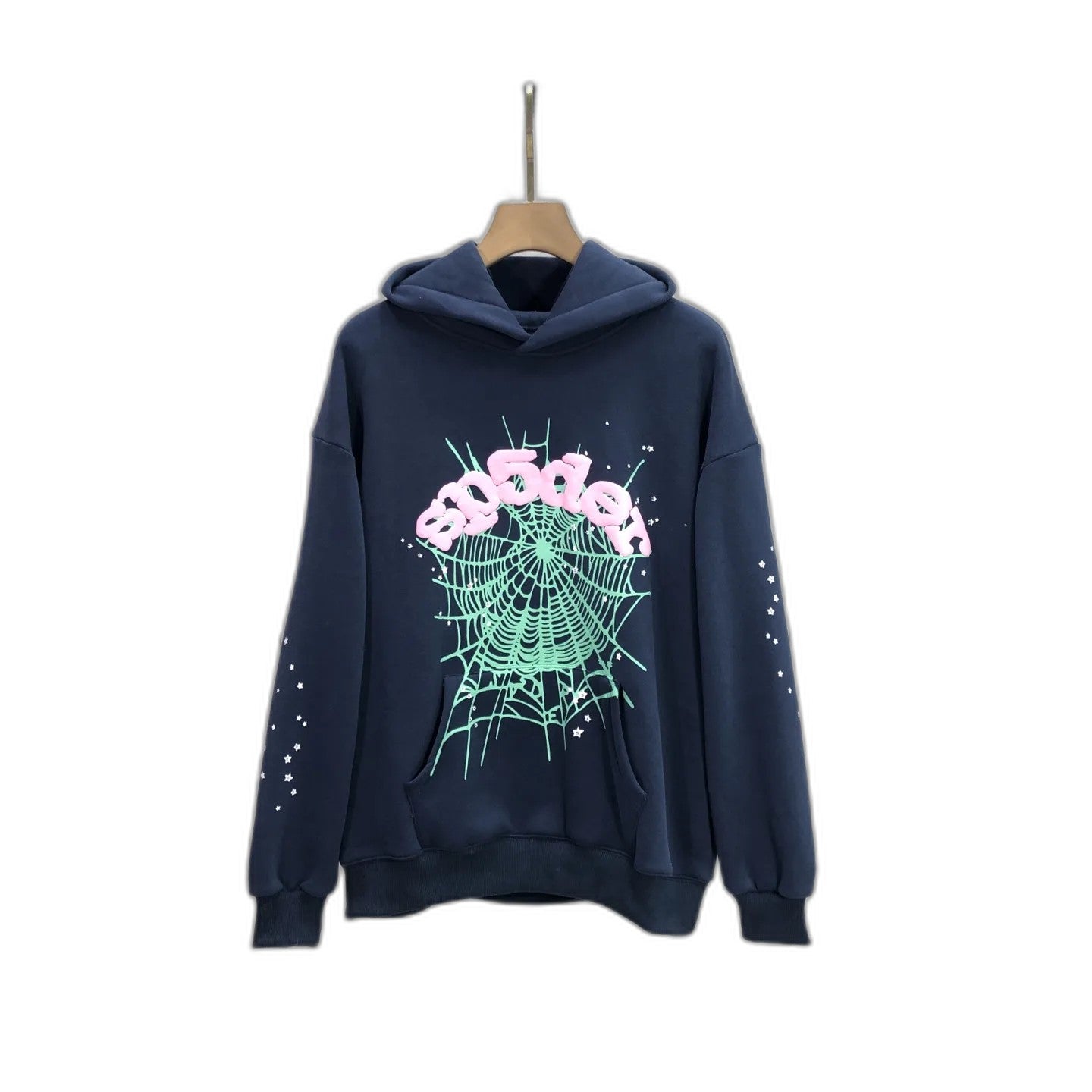 Sp5der OG Web Hoodie Navy