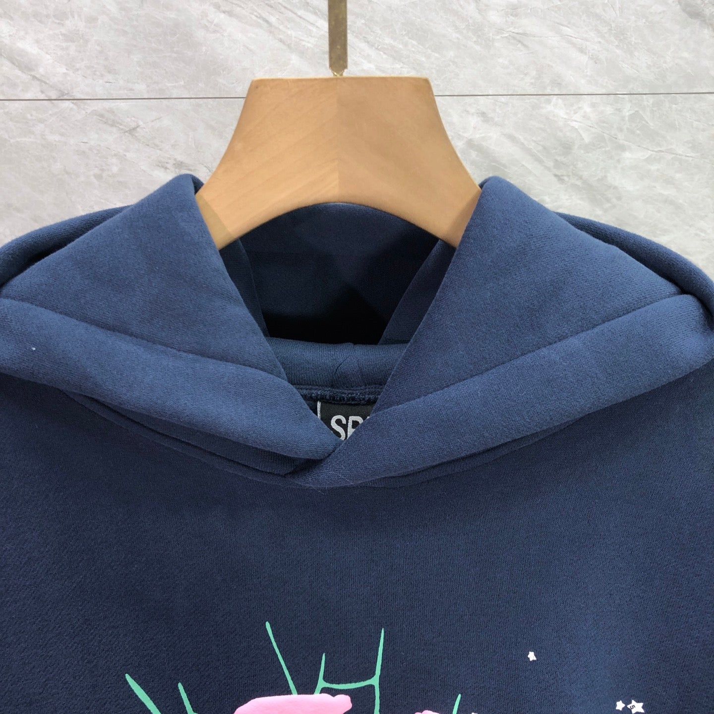 Sp5der OG Web Hoodie Navy