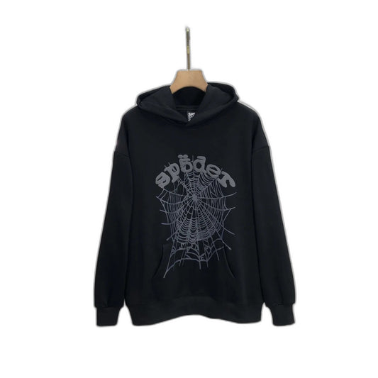 SP5DER Phantom Web Hoodie Black