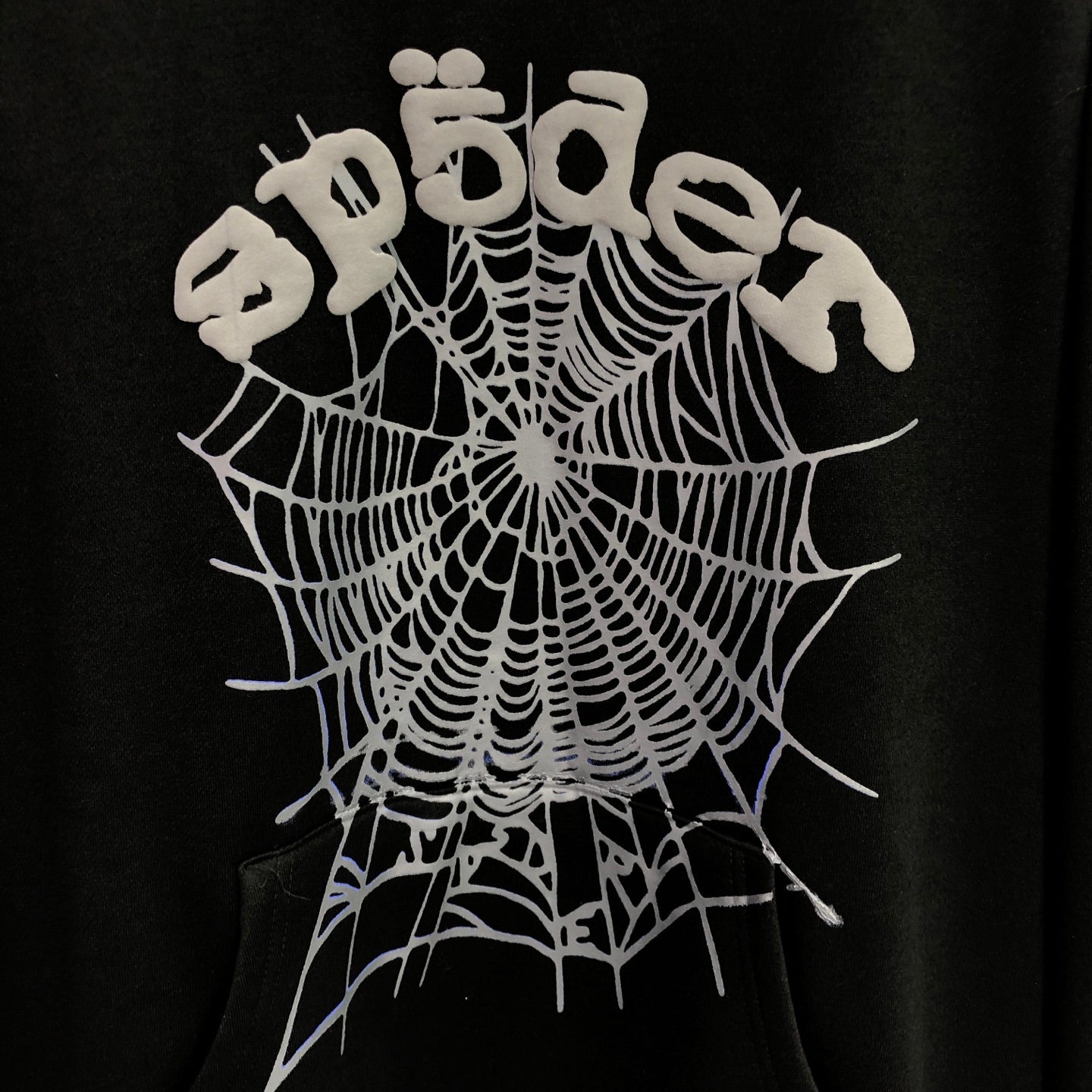 SP5DER Phantom Web Hoodie Black