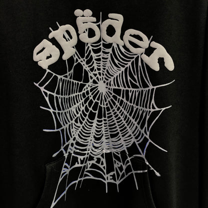 SP5DER Phantom Web Hoodie Black