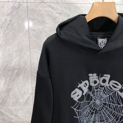 SP5DER Phantom Web Hoodie Black