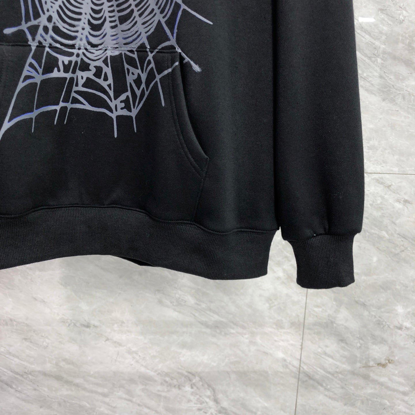 SP5DER Phantom Web Hoodie Black