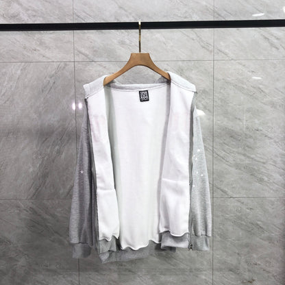 Sp5der Atlanta Full Zip Hoodie 'Heather Grey'