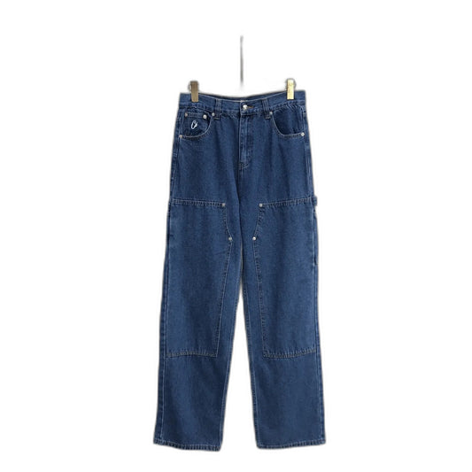 Corteiz Embossed C-Star Denim Work Pant Blue