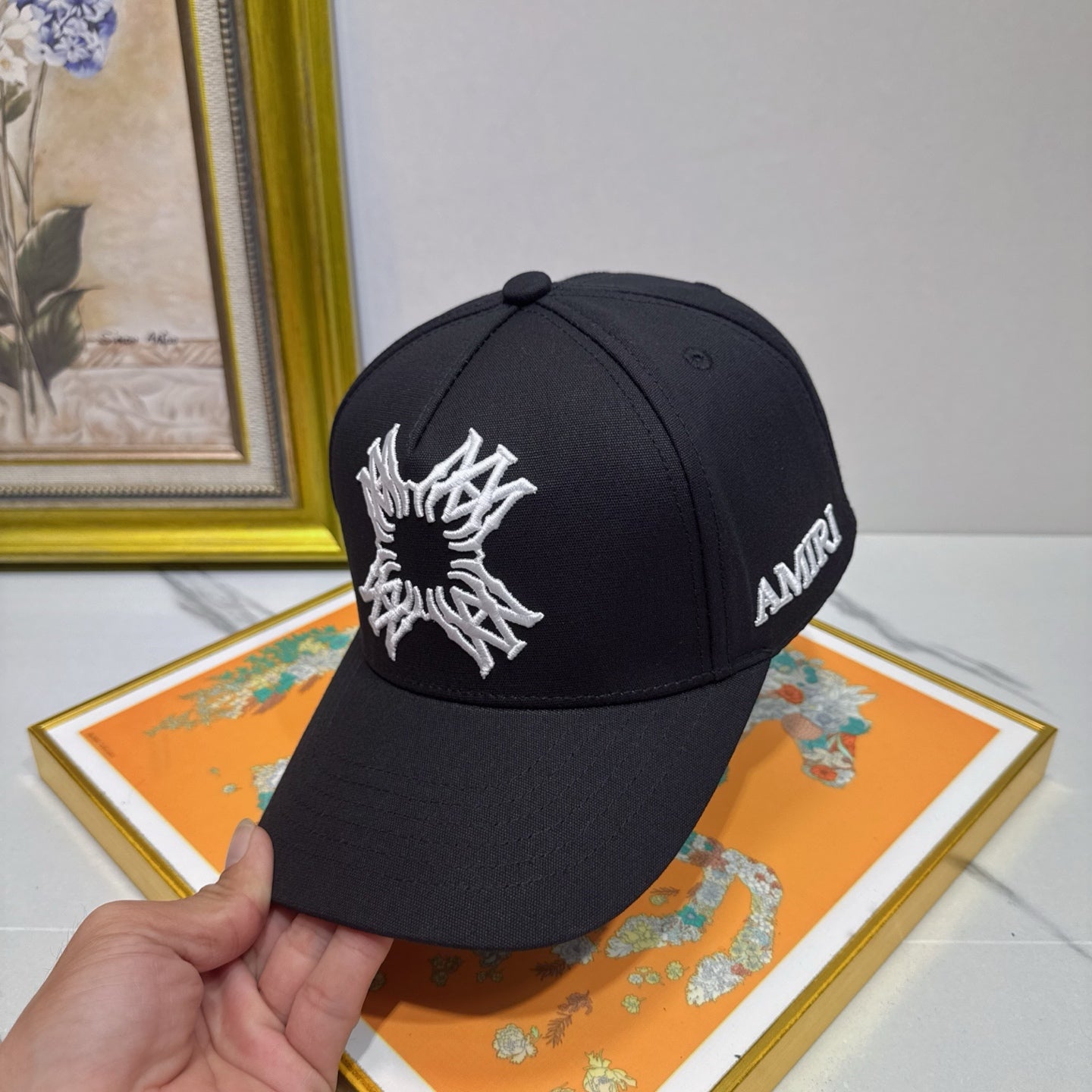 AMIRI MA Quad Logo Canvas Hat