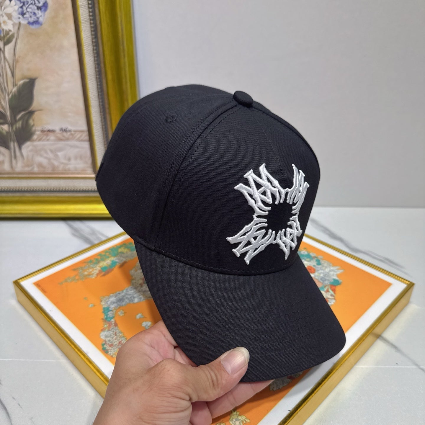 AMIRI MA Quad Logo Canvas Hat