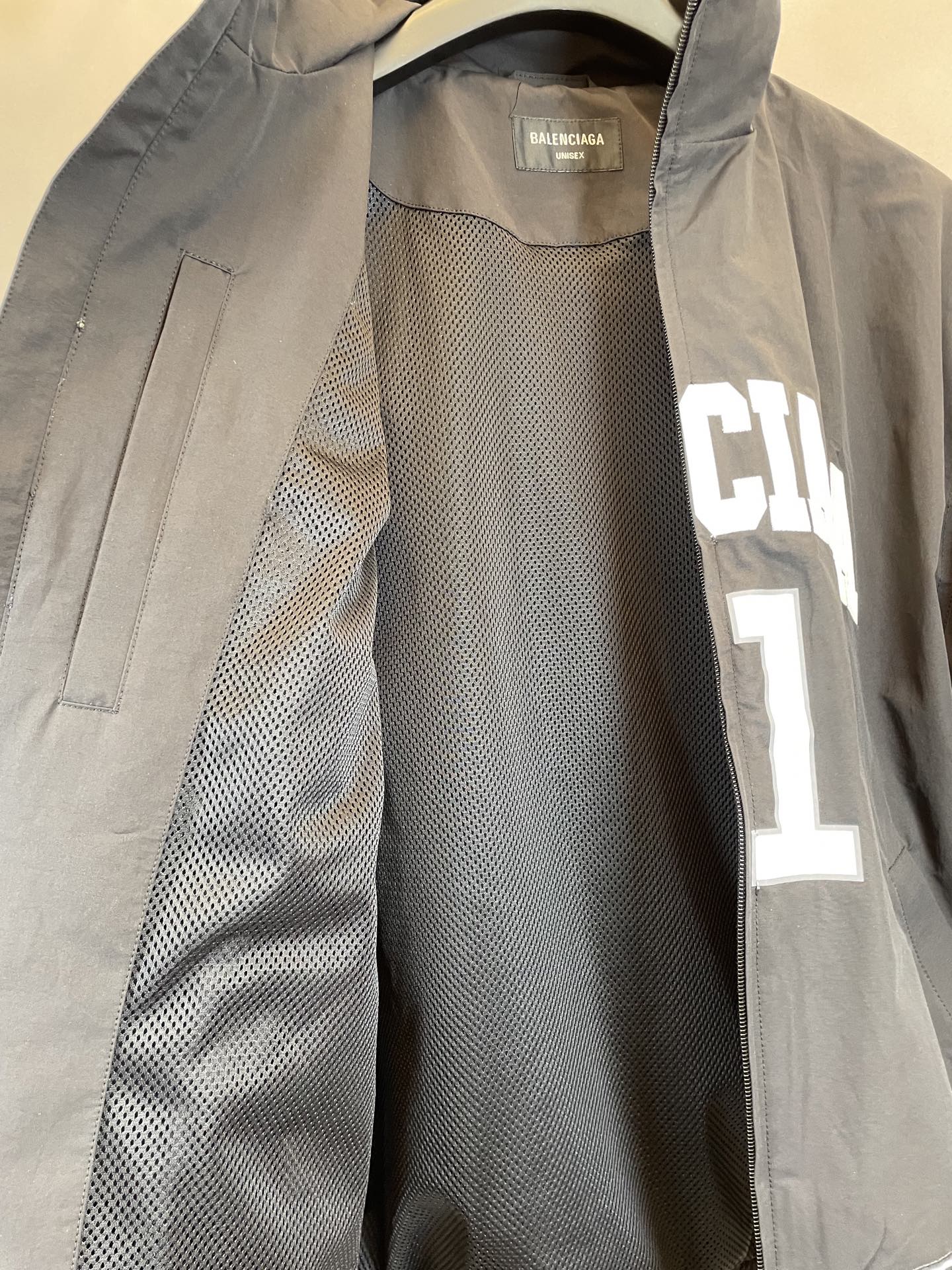BALENCIAGA Men's Basketball Series Tracksuit Jacket "Black"
