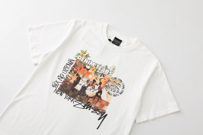 Stussy x Denim Tears Annie Lee Tee "White"