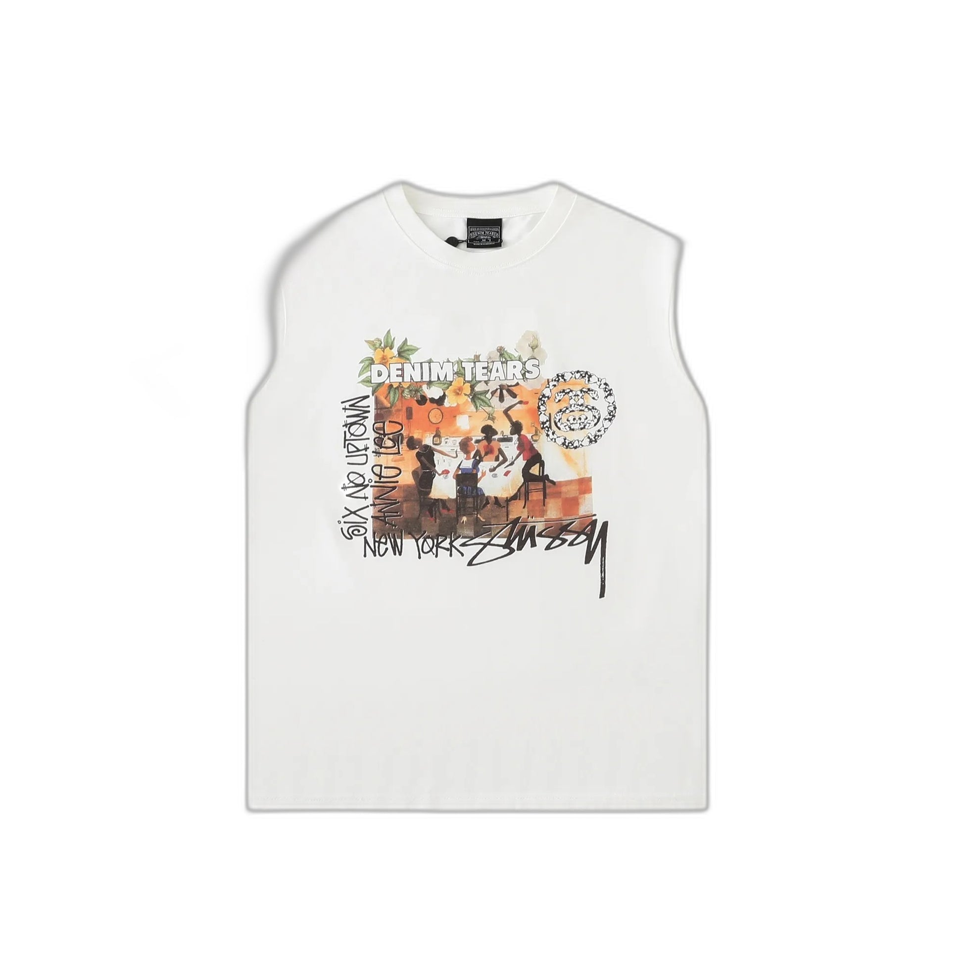 Stussy x Denim Tears Annie Lee Tee "White"