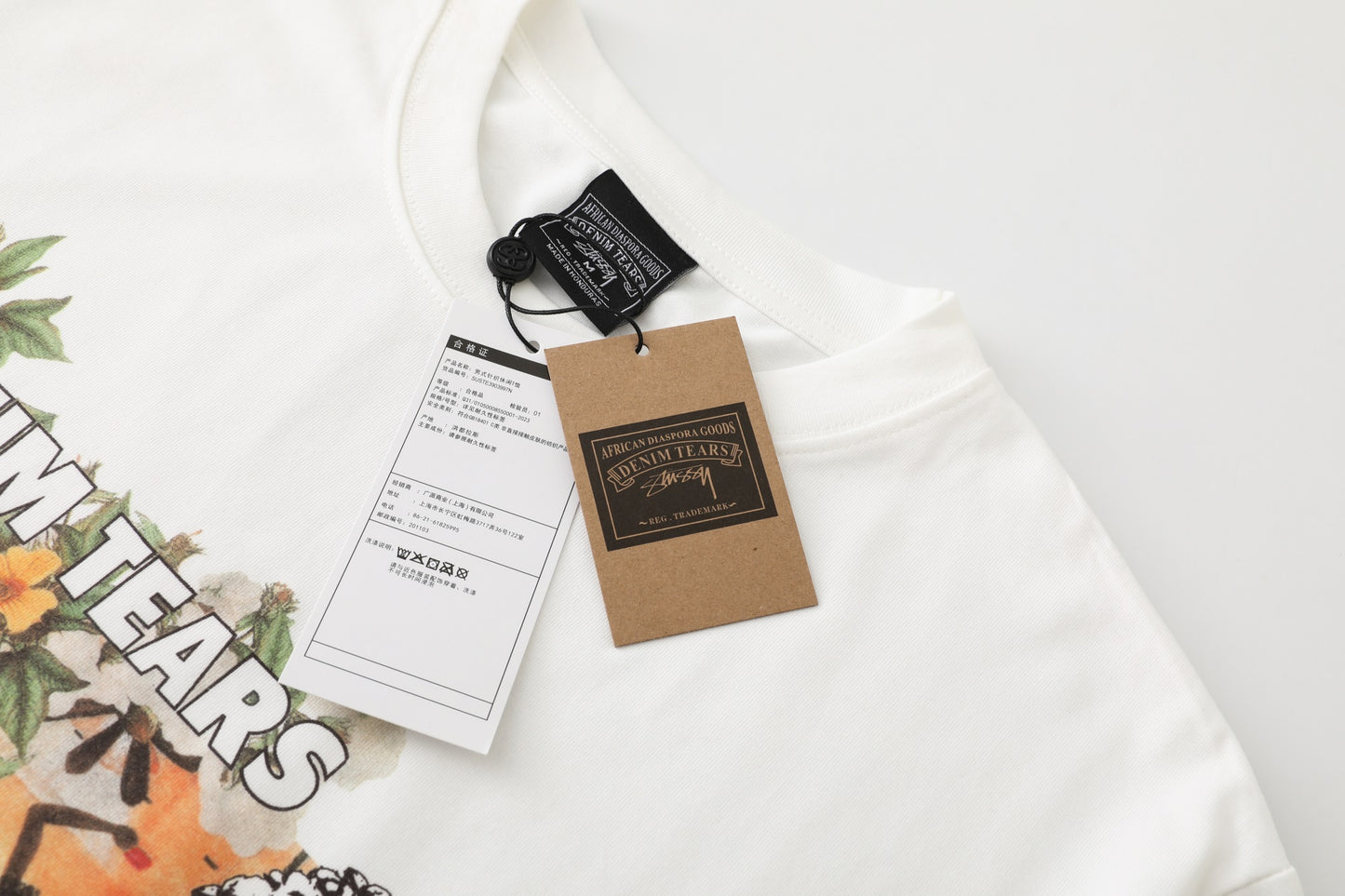 Stussy x Denim Tears Annie Lee Tee "White"