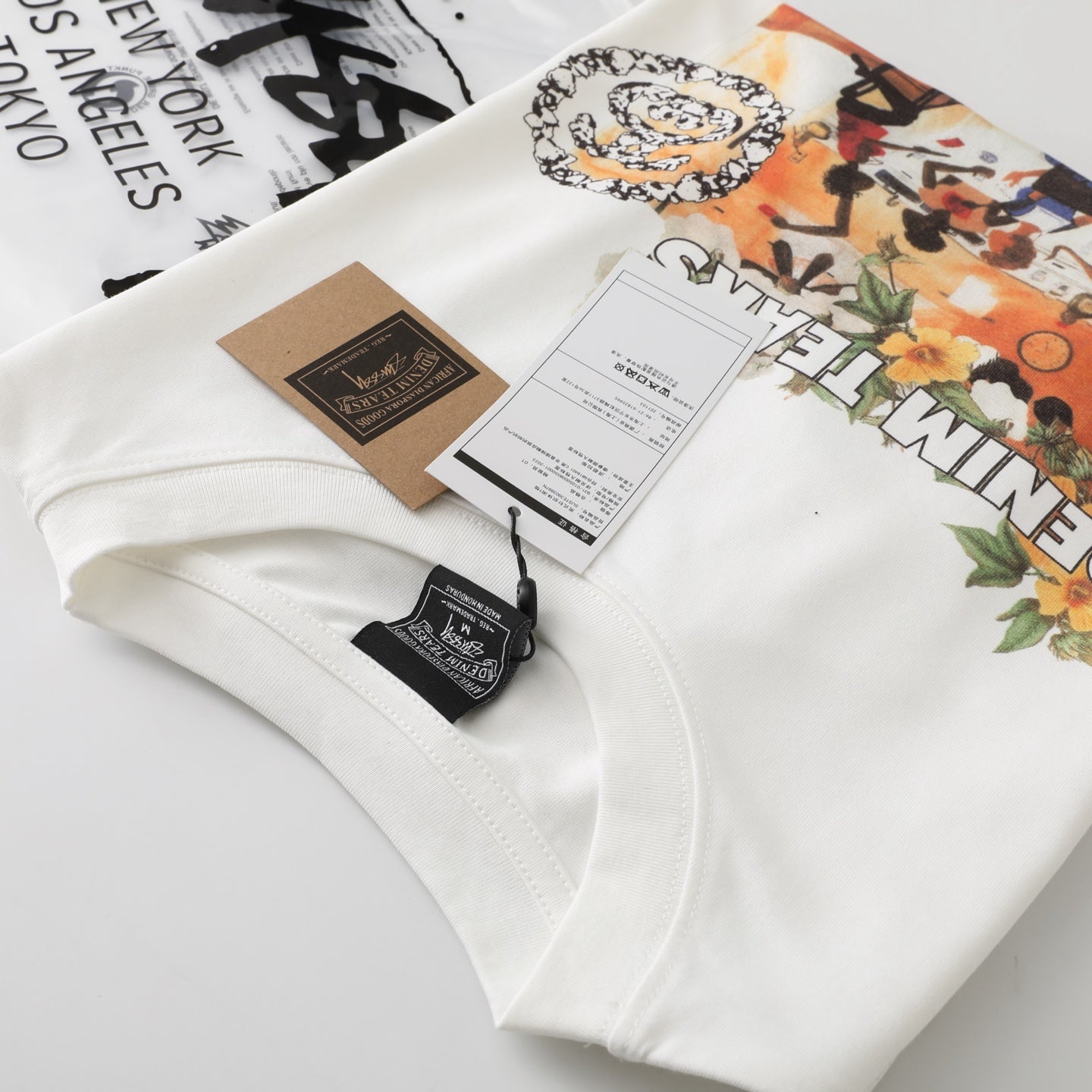 Stussy x Denim Tears Annie Lee Tee "White"