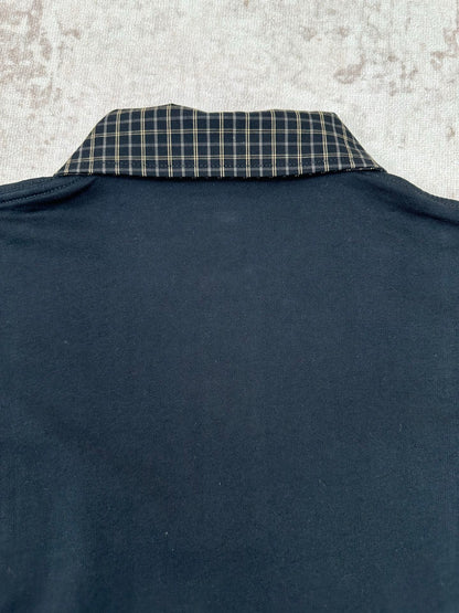 Balenciaga Men's Unity Sport Long Sleeve Shirt Collar Polo in Faded Black