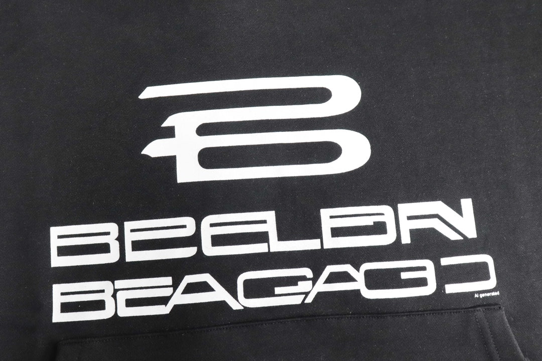Balenciaga Ai Generated Hoodie Medium Fit in Black/white