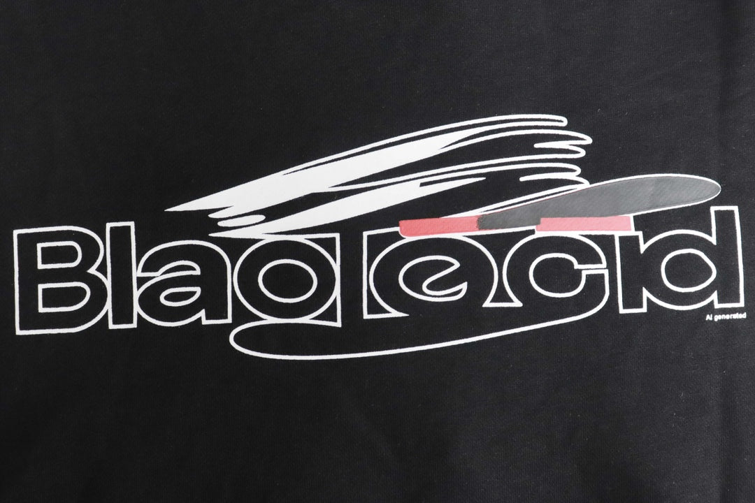 Balenciaga Ai Generated Hoodie Medium Fit in Black/white