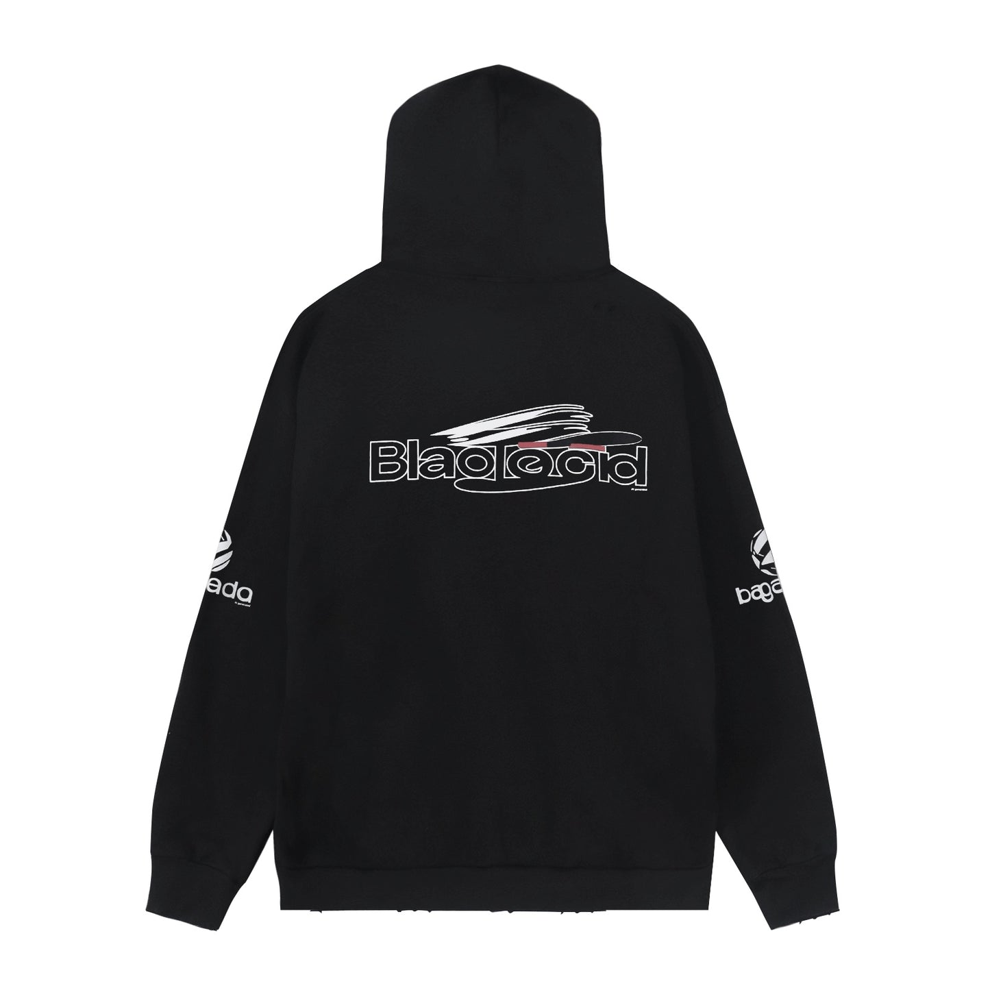Balenciaga Ai Generated Hoodie Medium Fit in Black/white