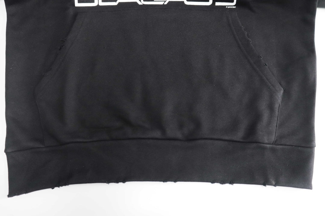 Balenciaga Ai Generated Hoodie Medium Fit in Black/white
