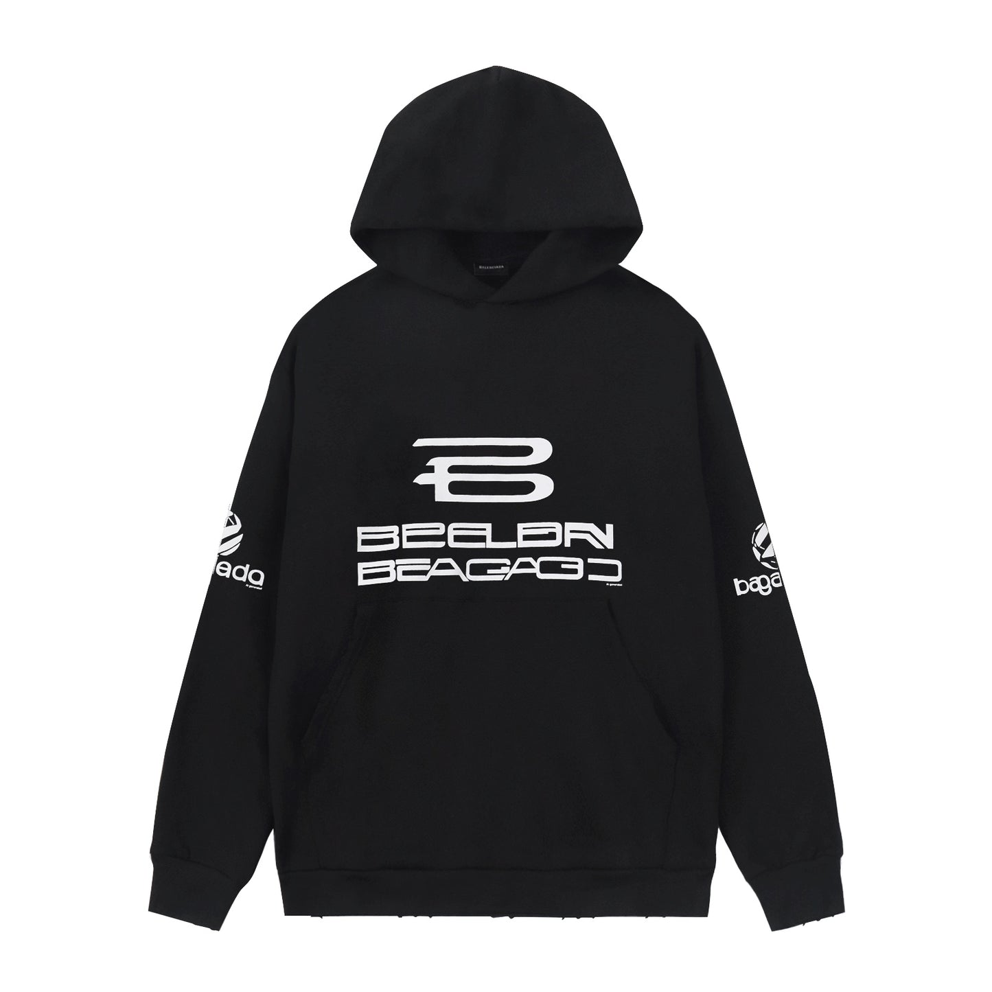 Balenciaga Ai Generated Hoodie Medium Fit in Black/white