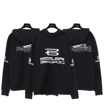 Balenciaga Ai Generated Hoodie Medium Fit in Black/white