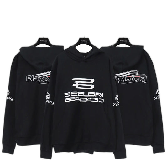 Balenciaga Ai Generated Hoodie Medium Fit in Black/white