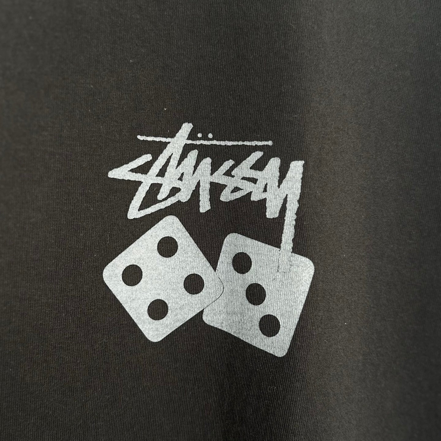 Stussy Dice Pigment Dyed Tee 'Black'